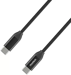 Кабель USB PD Choetech 240W 5A 2M USB Type-C - Type-C Cable Black (XCC-1036) - миниатюра 4