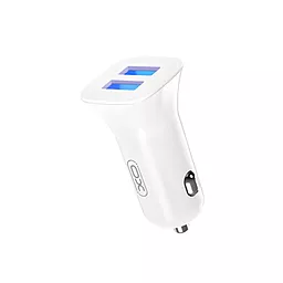 Автомобильное зарядное устройство XO CC31 2.4a 2xUSB-A ports car charger white