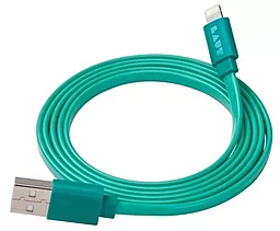 Кабель Laut USB-A - Lightning 12w 2.4a 1.2м cable Turquoise (LAUTLKLTN1.2TU) - фото Кабель Laut USB-A - Lightning 12w 2.4a 1.2м cable Turquoise (LAUTLKLTN1.2TU)