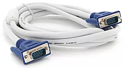 Відеокабель VGA 1080p 60hz 1.8m white (YT-VGA(M) / (M)3+4WH-1.8m) Merlion