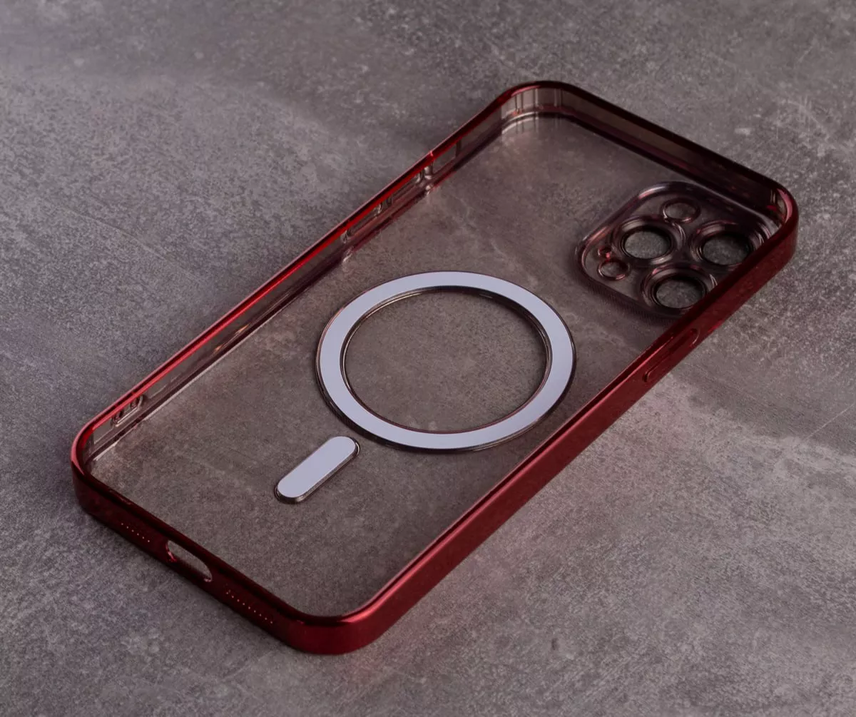 Чехол 1TOUCH Shining Full Camera with MagSafe для Apple iPhone 13 Pro Red - фото 2