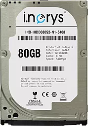 Жесткий диск для ноутбука i.norys 80 GB 2.5 (INO-IHDD080S2-N1-5408)