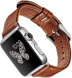 Сменный ремешок для умных часов Apple Watch iCarer Classic Genuine Leather Series Watchband - 42mm Brown - миниатюра 4