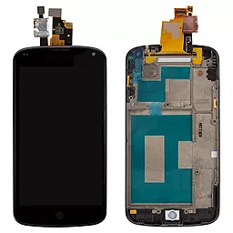 Дисплей LG Google Nexus 4 (E960) с тачскрином и рамкой, Black - фото Дисплей LG Google Nexus 4 (E960) с тачскрином и рамкой, Black