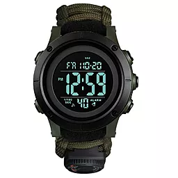 Наручний годинник SKMEI 1426AGBK PARACORD Army Green - фото Наручний годинник SKMEI 1426AGBK PARACORD Army Green