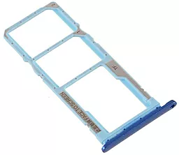 Держатель (лоток) Сим карты Xiaomi Redmi 7A и карты памяти Dual SIM Matte Blue