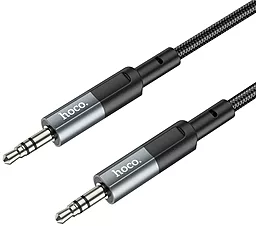 Аудіо кабель Hoco UPA23 AUX mini Jack 3.5mm M/M Cable 1 м gray/black - мініатюра 3
