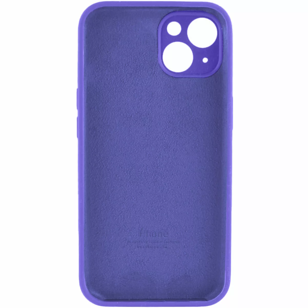 Чехол Silicone Case Full Camera для Apple iPhone 14 Dark Purple - фото 2