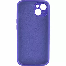 Чехол Silicone Case Full Camera для Apple iPhone 14 Dark Purple - миниатюра 2