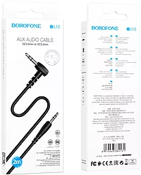Аудио кабель Borofone BL10 AUX mini Jack 3.5mm M/M Cable 2 м black - миниатюра 6