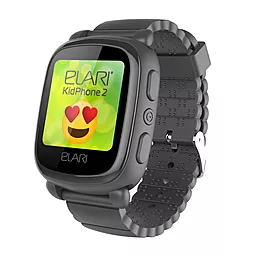 Смарт-часы ELARI KidPhone 2 с GPS-трекером Black (KP-2B) - миниатюра 2