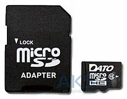 Карта пам'яті Dato microSDXC 64GB Class 10 UHS-1 + SD-адаптер (DTTF032GUIC10AD)