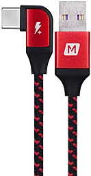 Кабель USB Momax Play Gaming Cable L-Shape 1.2M USB Type-C Cable Red