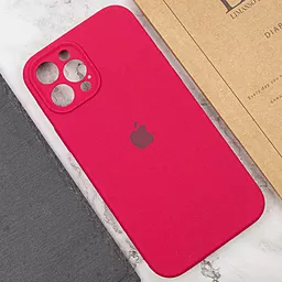 Чехол Silicone Case Full Camera для Apple iPhone 12 Pro Max Rose Red - миниатюра 3 Чехол Silicone Case Full Camera для Apple iPhone 12 Pro Max Rose Red - миниатюра 3
