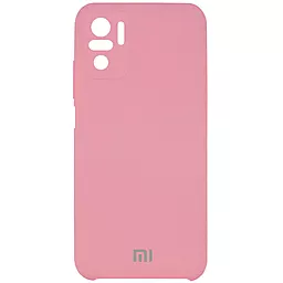 Чехол Epik Silicone Cover Full Camera (AAA) Xiaomi Redmi Note 10, Note 10s Light pink