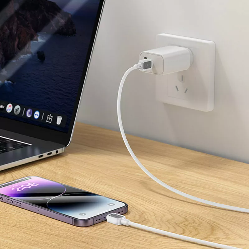 Кабель Hoco X108 Benefit USB Type-C - Lightning 27w 3a 1м PD сable White - фото 4