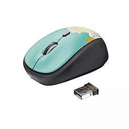 Компьютерная мышка Trust Yvi Wireless Mouse Flower (19521) Blue - фото Компьютерная мышка Trust Yvi Wireless Mouse Flower (19521) Blue