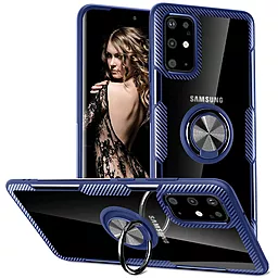 Чехол Deen CrystalRing Samsung G985 Galaxy S20 Plus Clear/Blue