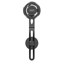 Автотримач магнітний XO C132 Tesla specific iPhone metal bracket (with magnetic iron ring) Black
