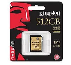 Карта памяти Kingston SDXC 512GB Class 10 UHS-I U1 (SDA10/512GB)