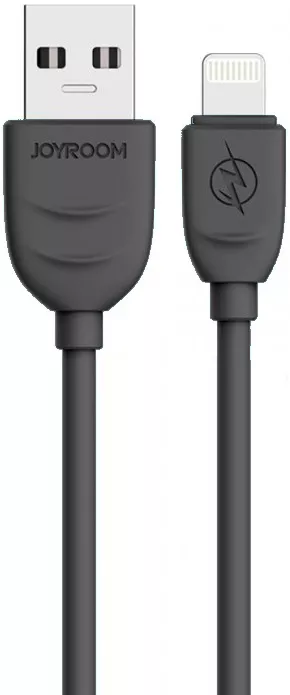 Кабель Joyroom S116 Young USB-A - Lightning 12w 2.4a 1м cable Black - фото 1