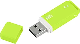 Флешка GooDRam USB 2.0 8GB UMO2 (UMO2-0080G0R11) Green - фото Флешка GooDRam USB 2.0 8GB UMO2 (UMO2-0080G0R11) Green