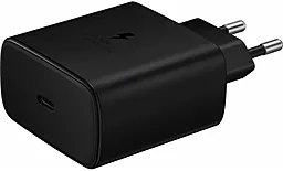 Сетевое зарядное устройство с быстрой зарядкой Samsung 45w PD USB-C Original charger black (EP-TA845XBEGCN) - фото Сетевое зарядное устройство с быстрой зарядкой Samsung 45w PD USB-C Original charger black (EP-TA845XBEGCN)