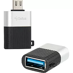 OTG-переходник Gelius GP-OTG002 Adapter USB 3.0 to MicroUSB Black - фото OTG-переходник Gelius GP-OTG002 Adapter USB 3.0 to MicroUSB Black