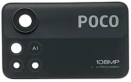 Скло камери Xiaomi Poco X4 Pro 5G з рамкою Black