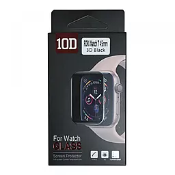 Защитное стекло 10D PET+ PMMA for Apple Watch 7 45 mm black - миниатюра 2