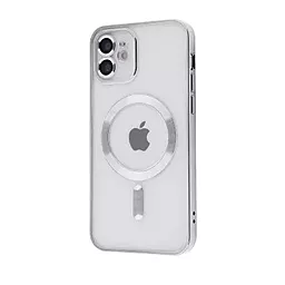 Чехол 1TOUCH Metal Matte Case with MagSafe для Apple iPhone 12 Silver