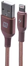 Кабель Momax DL11 USB-A - Lightning 12w 2.4a 1.2м cable Gold