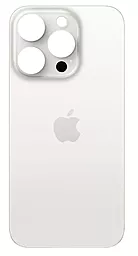 Задняя крышка корпуса Apple iPhone 15 Pro (big hole) Original White Titanium