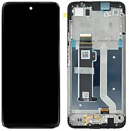 Дисплей Motorola Moto G45 с тачскрином и рамкой, Black - фото Дисплей Motorola Moto G45 с тачскрином и рамкой, Black