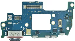 Нижняя плата Samsung Galaxy S23 FE S711U с разъемом зарядки и микрофоном, Original - фото Нижняя плата Samsung Galaxy S23 FE S711U с разъемом зарядки и микрофоном, Original