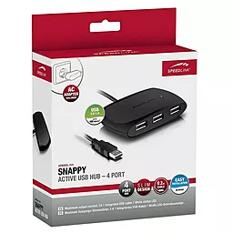 USB хаб Speedlink SNAPPY USB Hub (SL-140010-BK) - миниатюра 3