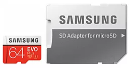 Карта пам'яті Samsung microSDXC 64GB Evo Plus Class 10 UHS-I U1 + SD-адаптер (MB-MC64HA/RU) - мініатюра 3