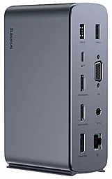 USB Type-C хаб (концентратор) Baseus 17-in-1 Pro 4 Monitors Docking Station Grey