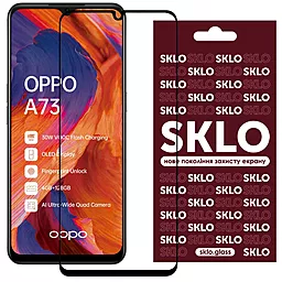 Защитное стекло SKLO 3D Full Glue Oppo A73 Black