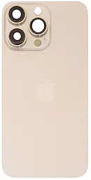 Задняя крышка корпуса Apple iPhone 13 Pro со стеклом камеры Gold - фото Задняя крышка корпуса Apple iPhone 13 Pro со стеклом камеры Gold