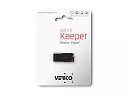 Флешка Verico USB 8Gb Keeper Black+Red (1UDOV-P0BD83-NN)