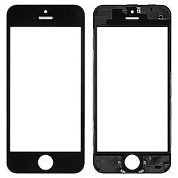 Корпусне скло дисплея Apple iPhone 5C (з OCA плівкою) with frame Black - фото Корпусне скло дисплея Apple iPhone 5C (з OCA плівкою) with frame Black