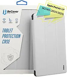 Чехол-книжка Soft Edge BeCover с креплением для стилуса для Apple iPad Air 13" M2, M3 (2024, 2025) Gray (711712) - фото Чехол-книжка Soft Edge BeCover с креплением для стилуса для Apple iPad Air 13" M2, M3 (2024, 2025) Gray (711712)