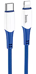 Кабель USB PD Hoco X70 Ferry 20W USB Type-C - Lightning Cable Blue