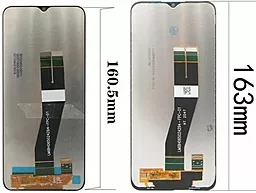 Дисплей Samsung Galaxy A02s A025, Galaxy M02s M025 (163mm) с тачскрином и рамкой, Black - миниатюра 2