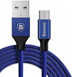 Кабель Baseus Yiven USB-A - micro USB 10w 1м cable Blue (CAMYW-A13) - миниатюра 2 Кабель Baseus Yiven USB-A - micro USB 10w 1м cable Blue (CAMYW-A13) - миниатюра 2