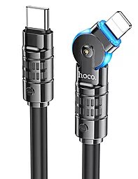 Кабель Hoco U118 USB Type-C - Lightning 27w 3a 1.2м PD сable Black - фото Кабель Hoco U118 USB Type-C - Lightning 27w 3a 1.2м PD сable Black