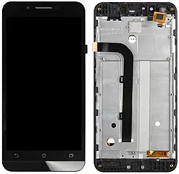 Дисплей Asus ZenFone Go ZC500TG (Z00VD) с тачскрином и рамкой, оригинал, Black