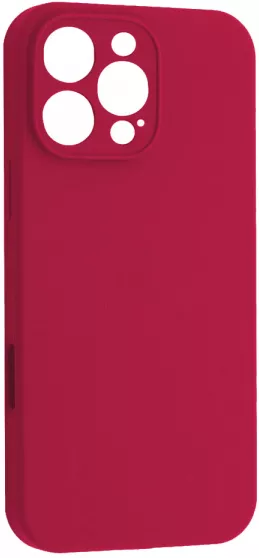 Чехол Silicone Case Full Camera для Apple iPhone 16 Pro Rose Red - фото 1