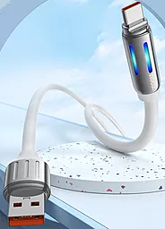 Кабель Hoco U136 USB-A - Type-C 60w 5a 1.2м cable White - мініатюра 3